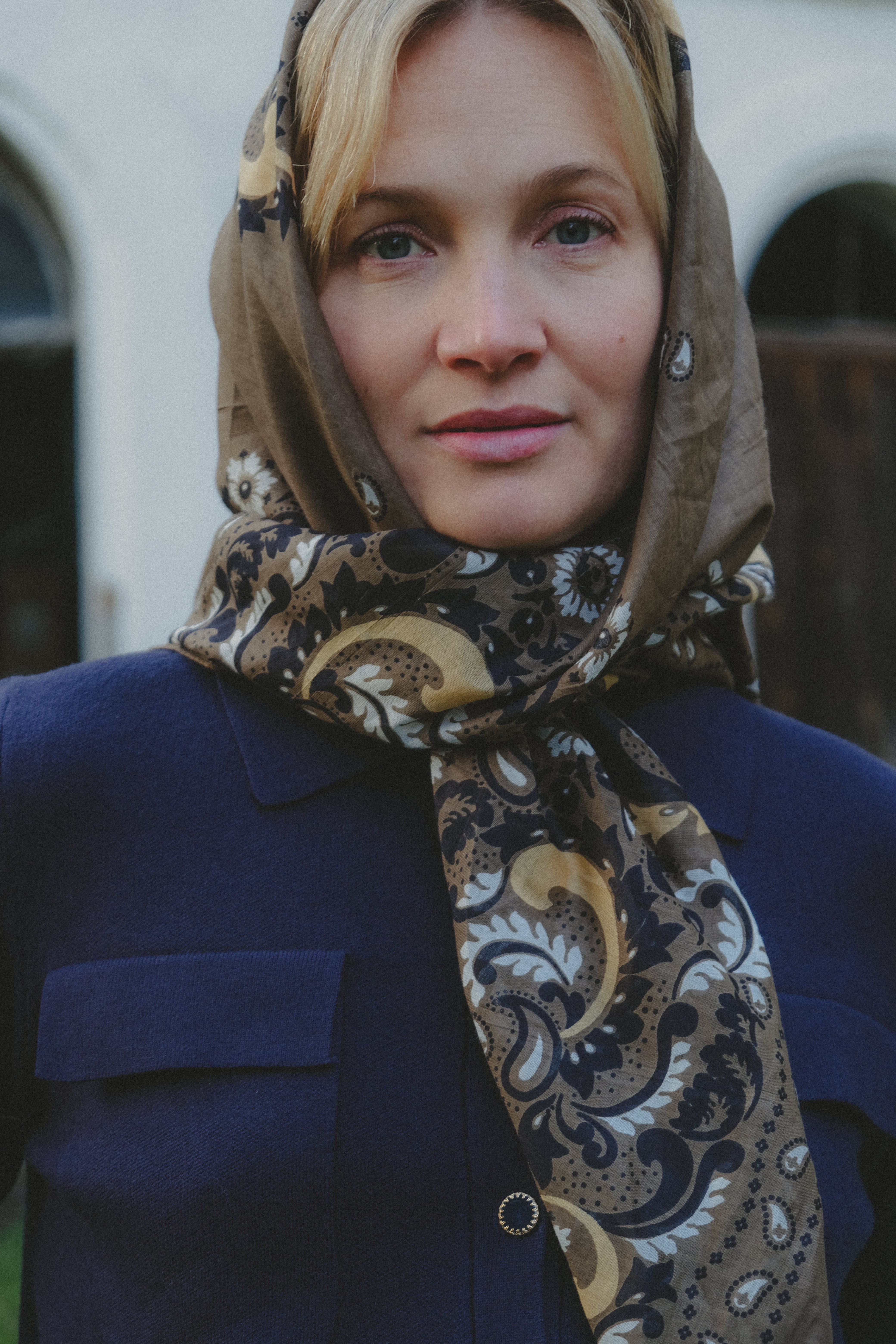 Bandana Flowers Army coton