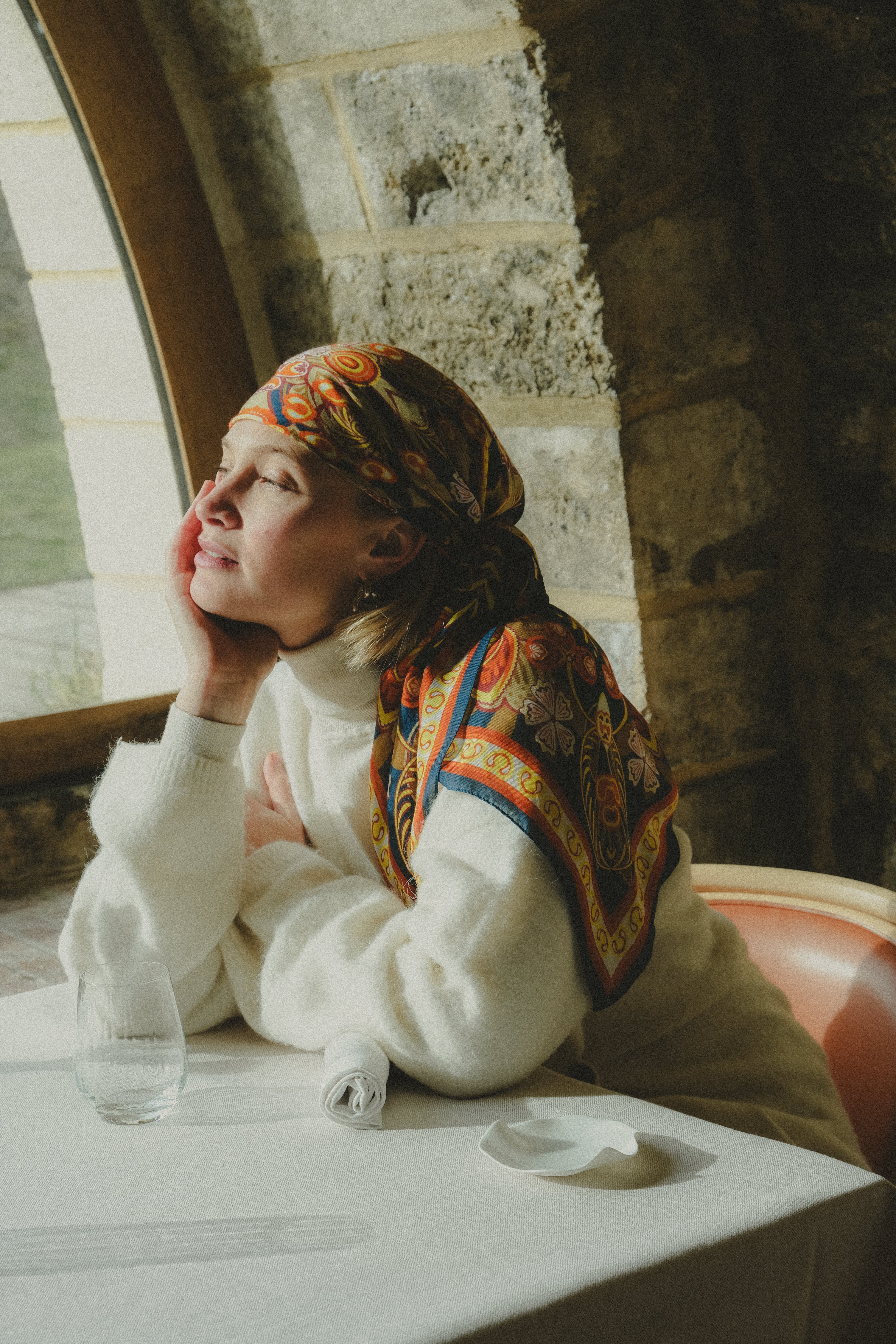 Foulard Volcanique Orange MS