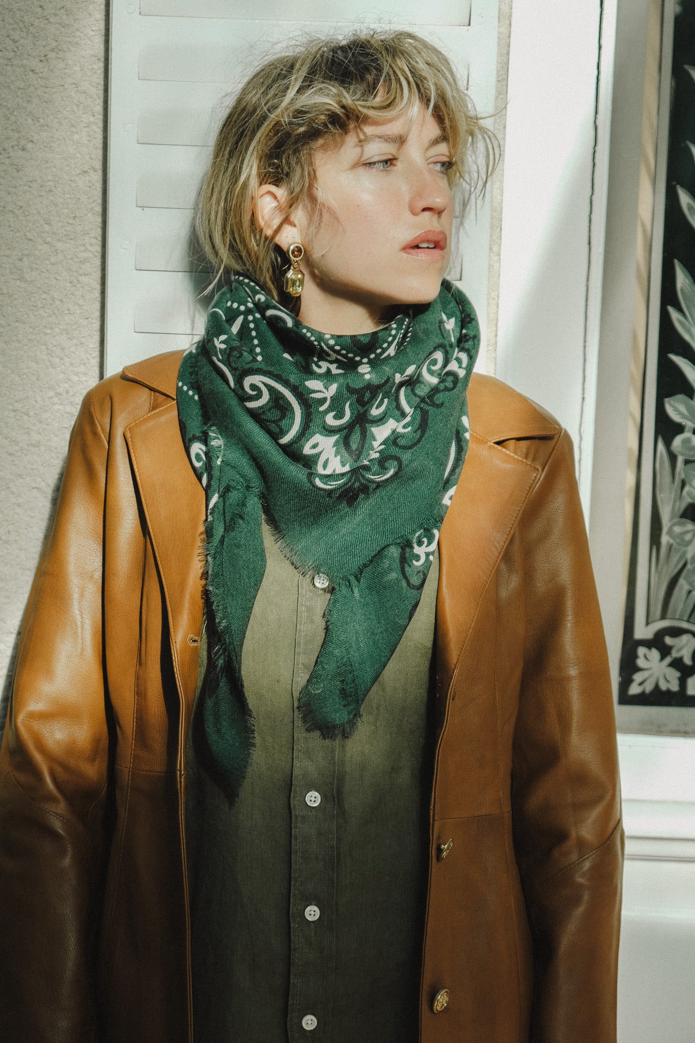 Foulard bandana Vert forêt LS