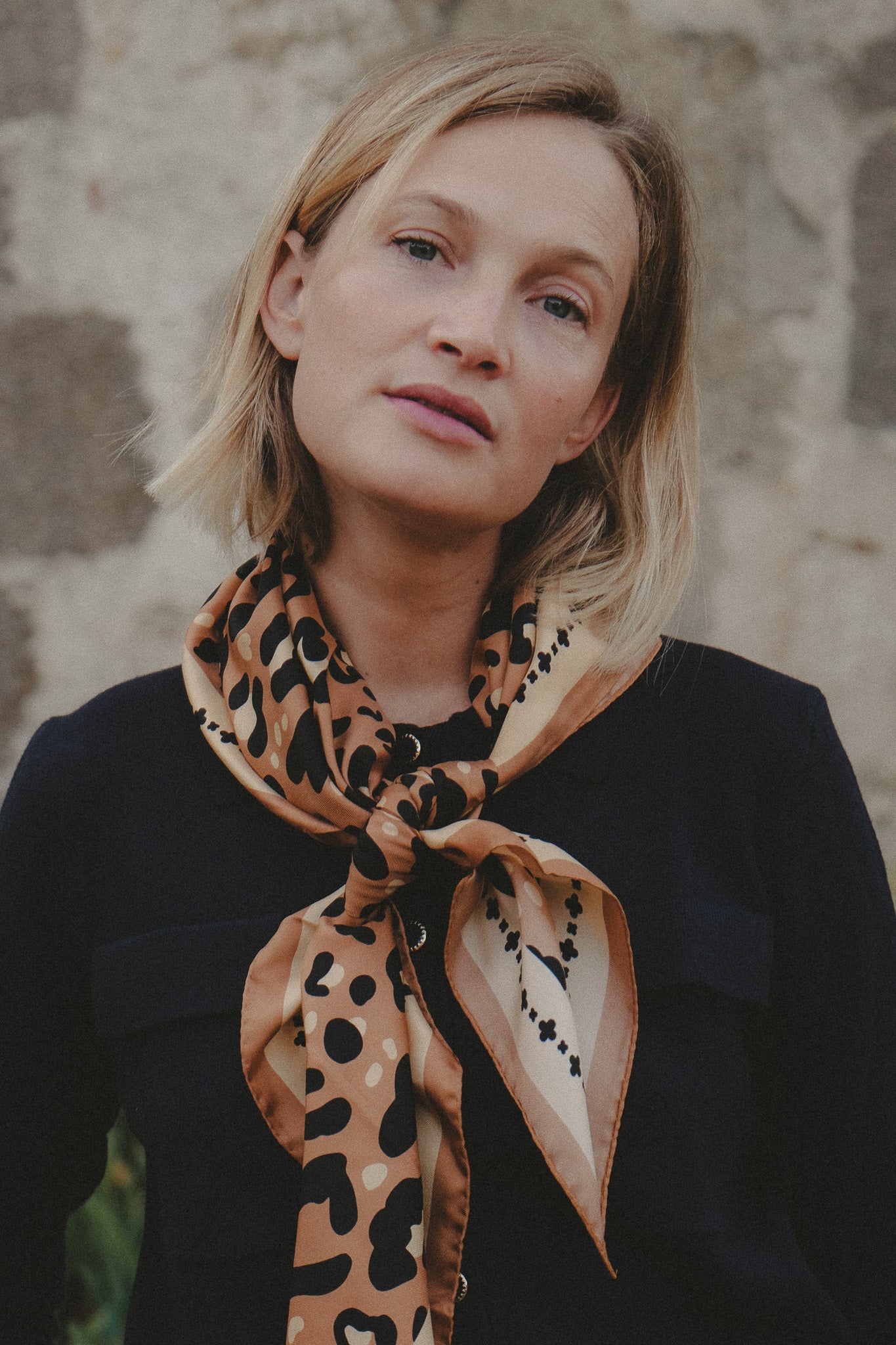 Leo camel silk
