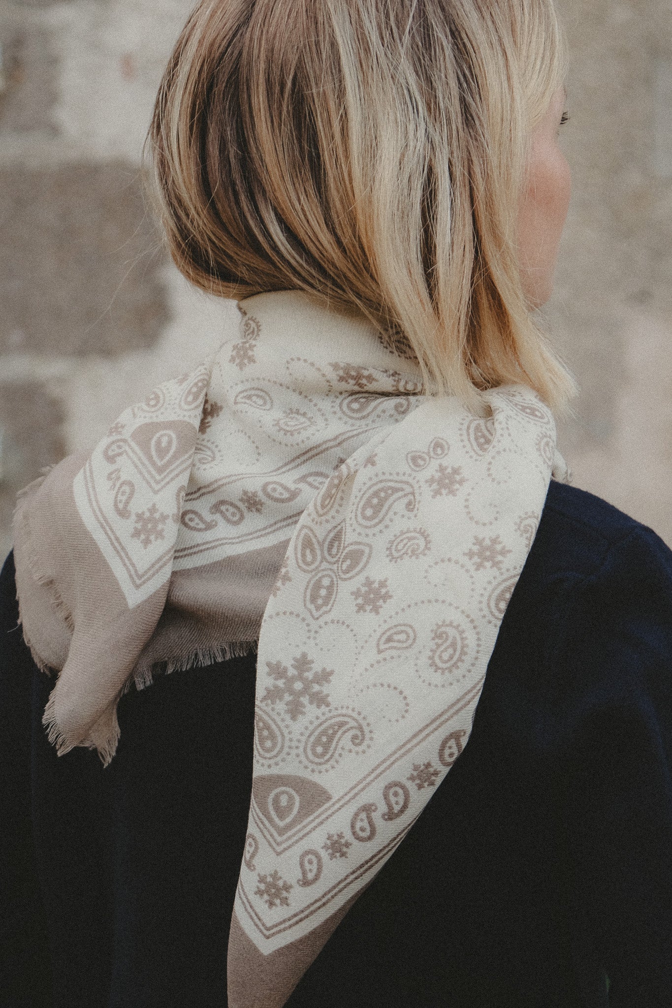 Bandana Flocon Taupe LC