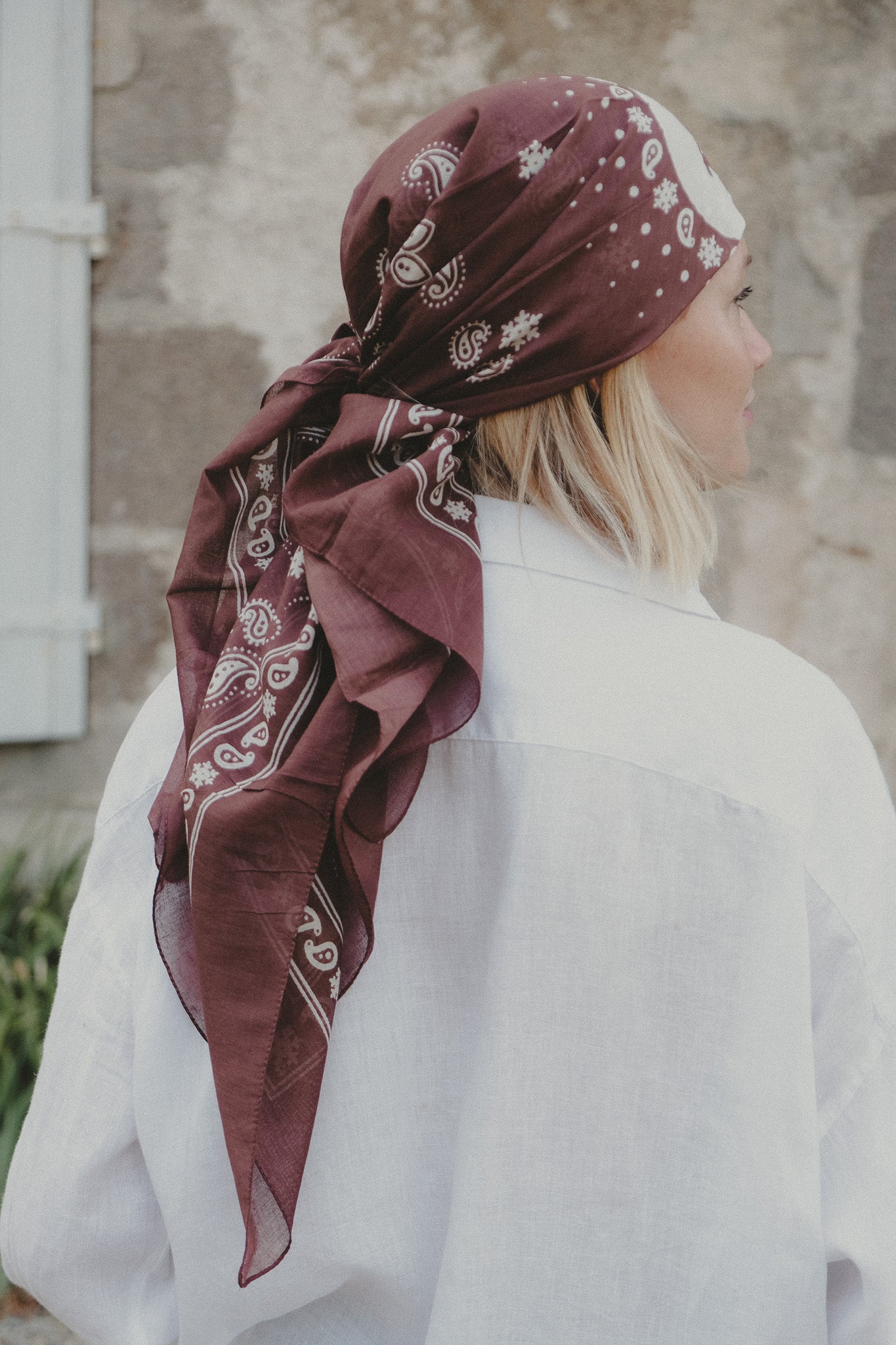 Bandana Flocon choco coton