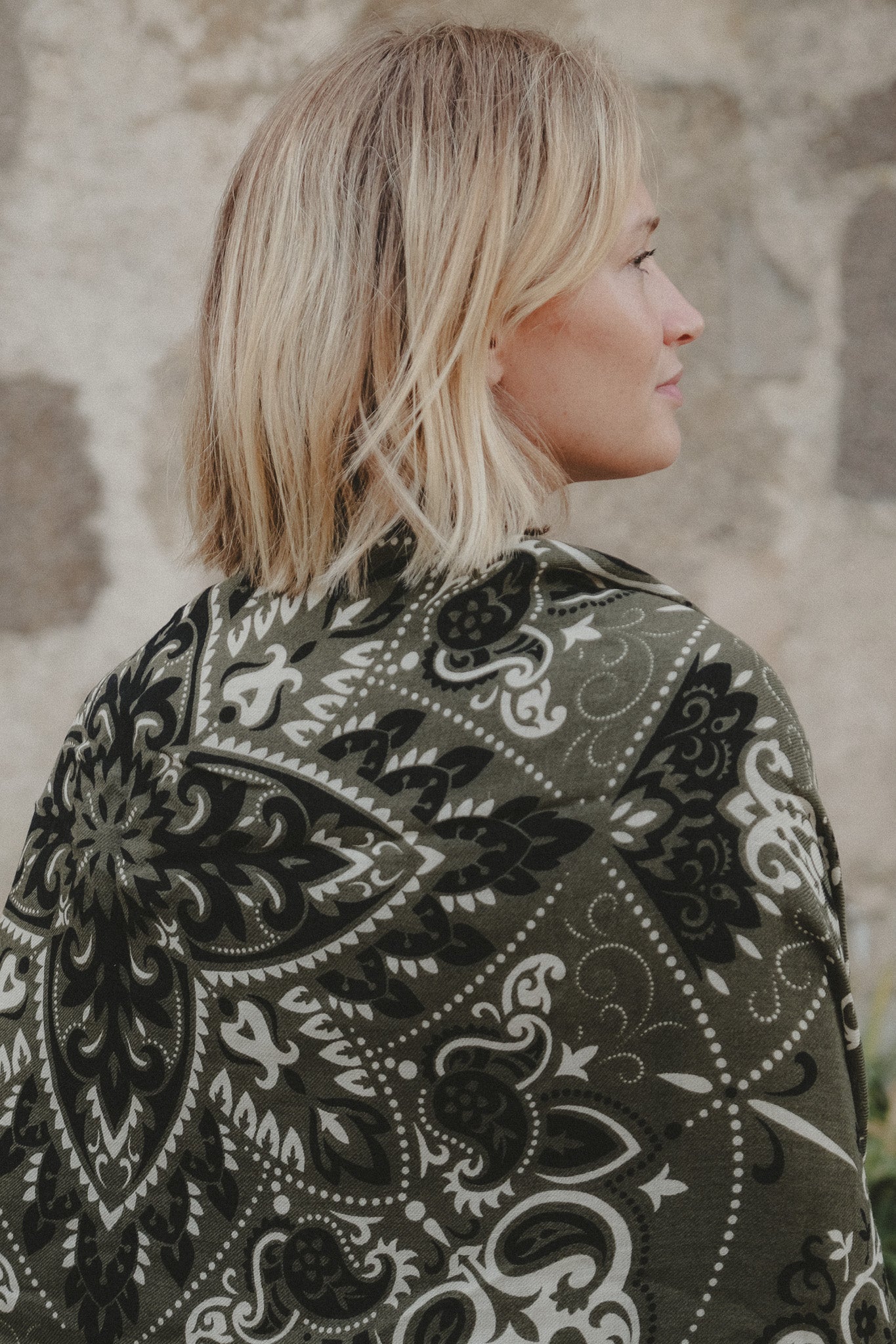 Khaki scarf bandana scarf