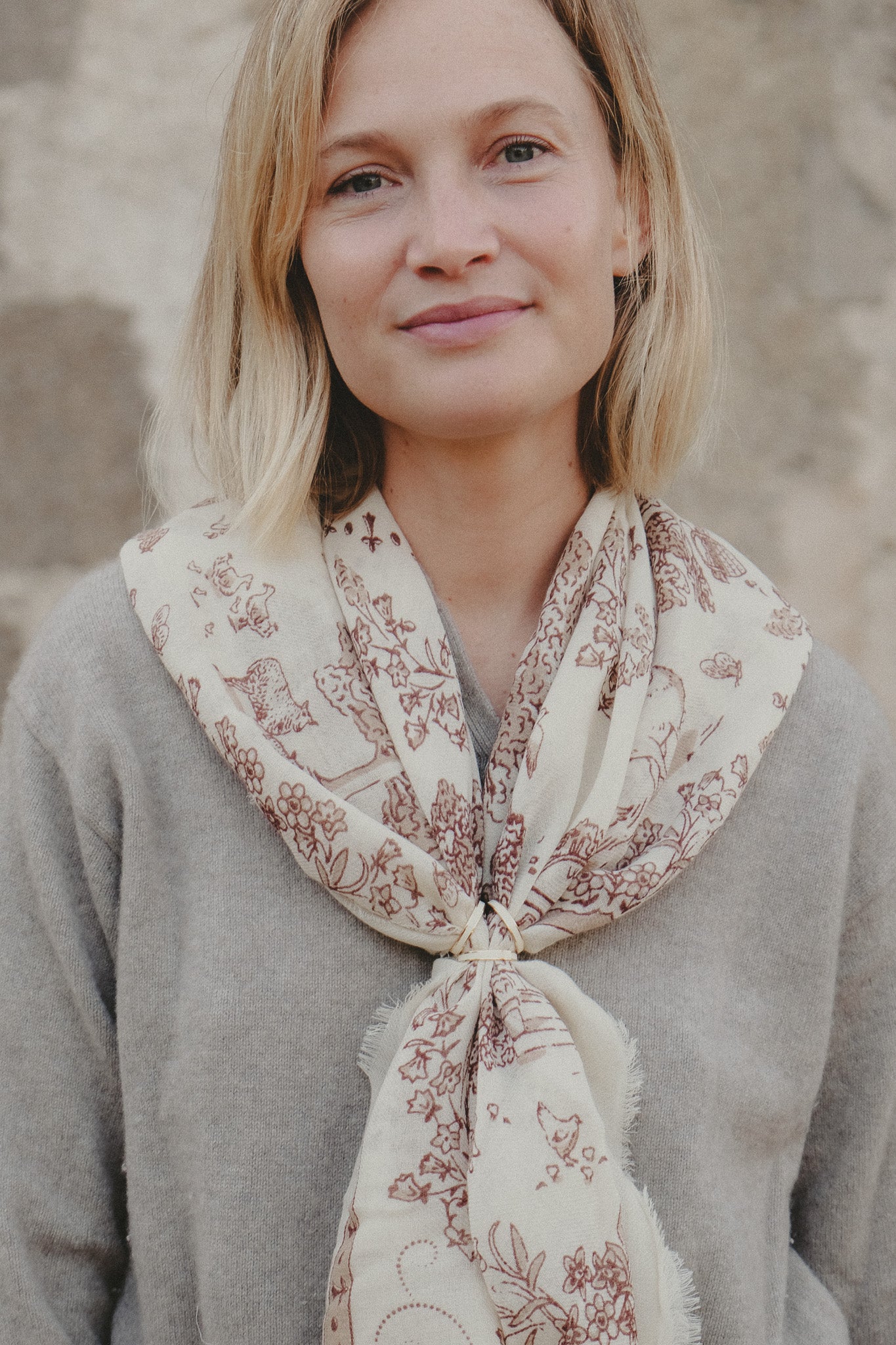 Toile de Jouy camel LS