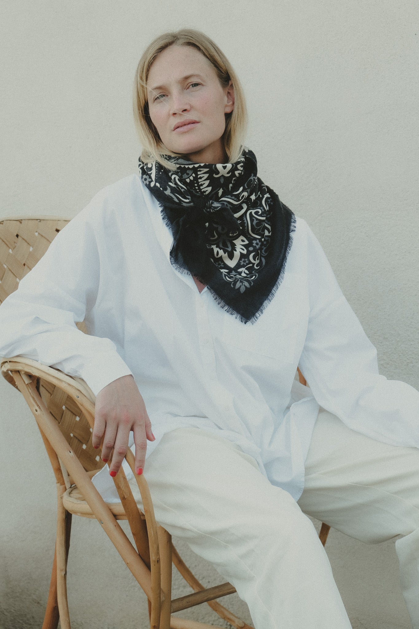 Bandana Black cash scarf