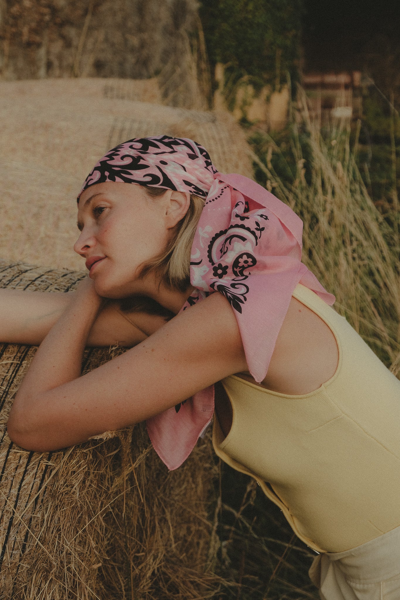 Bandana Sea pink coton