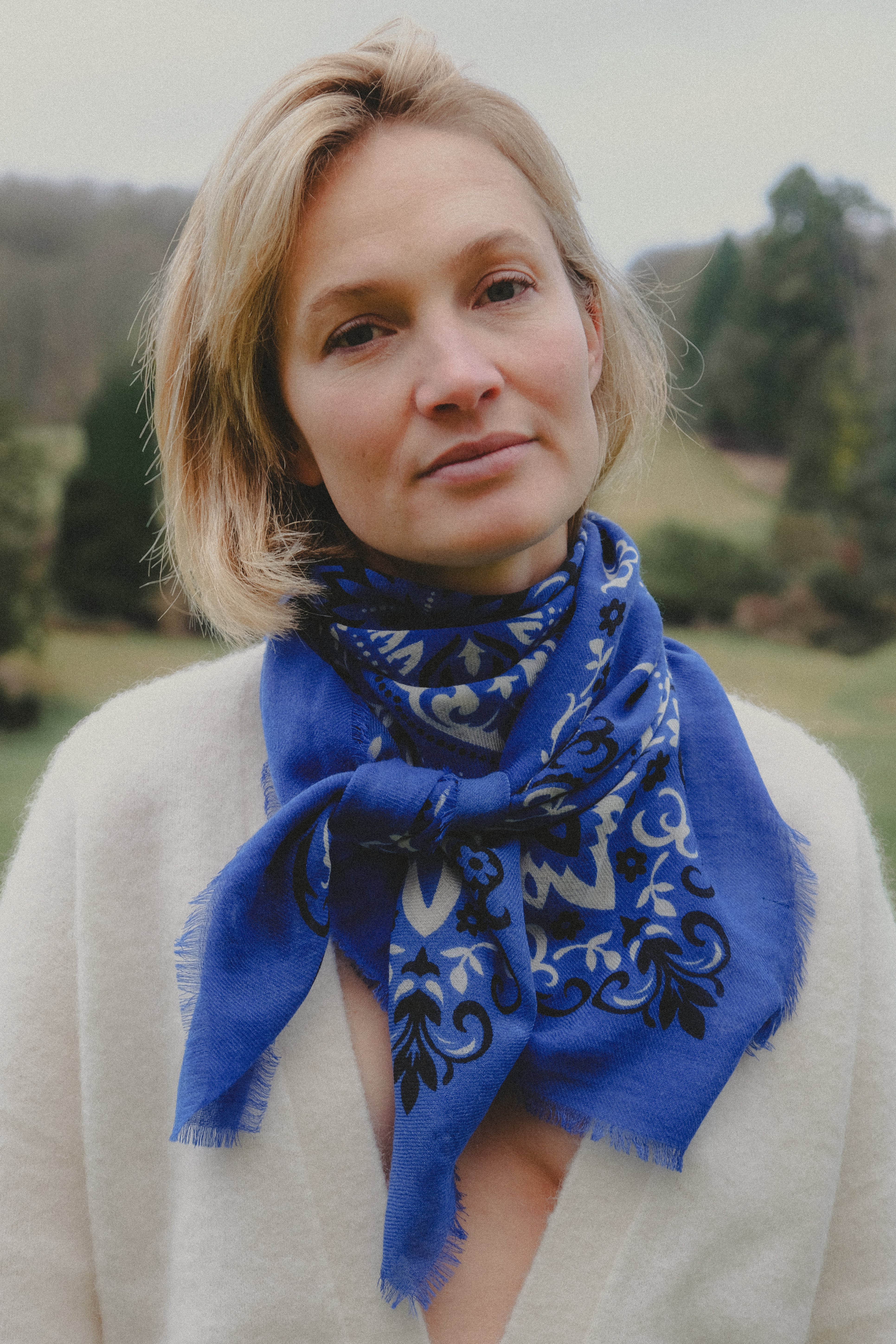 Blue Bandana Scarf WS