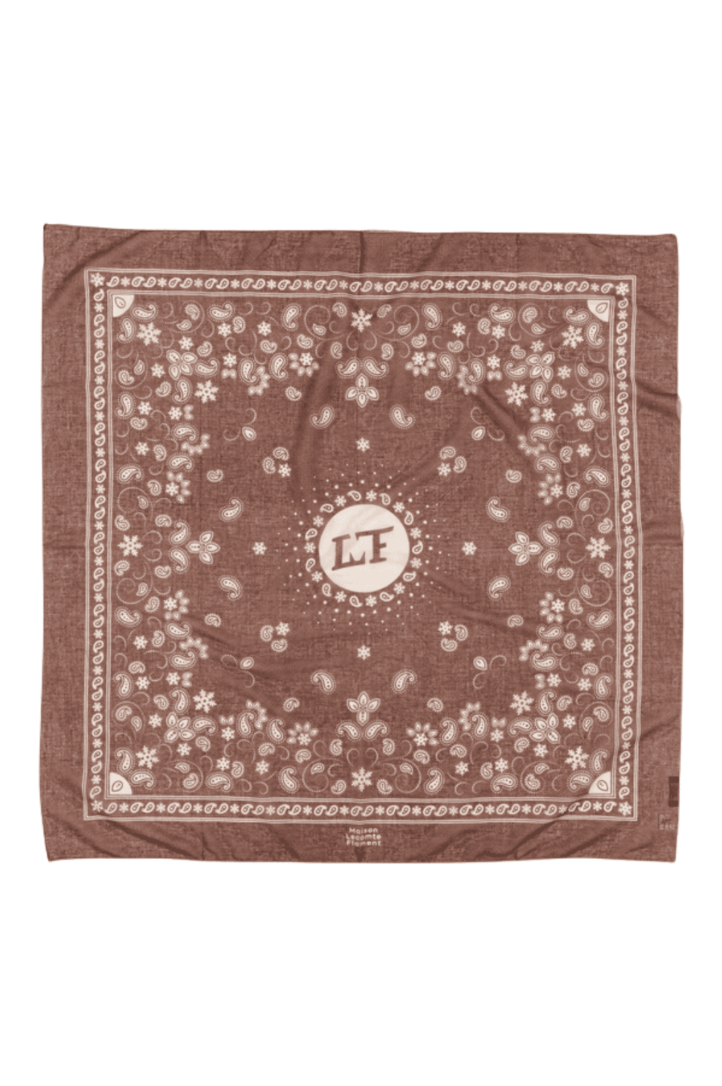 Bandana Flocon choco coton