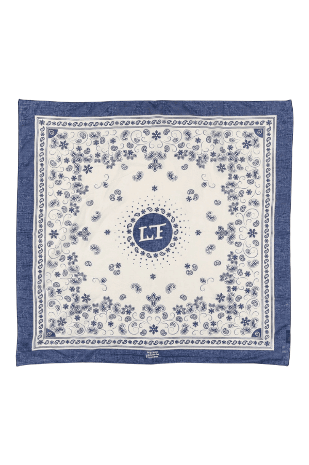 Bandana Flocon navy coton