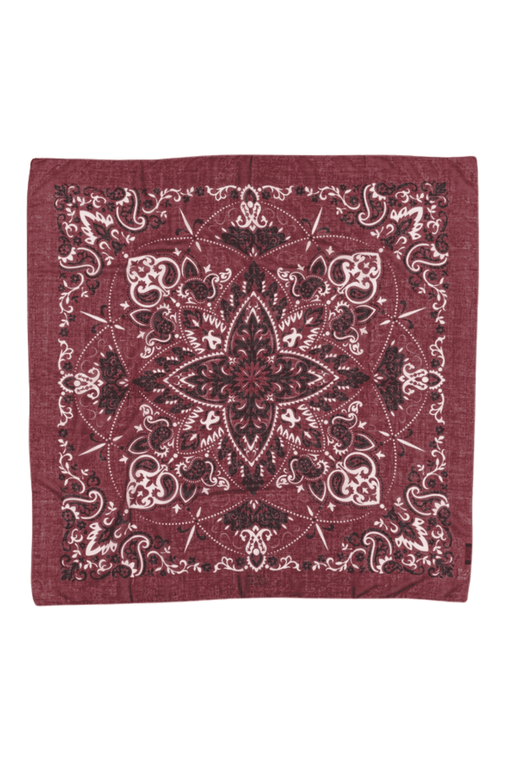 Foulard bandana bordeaux coton