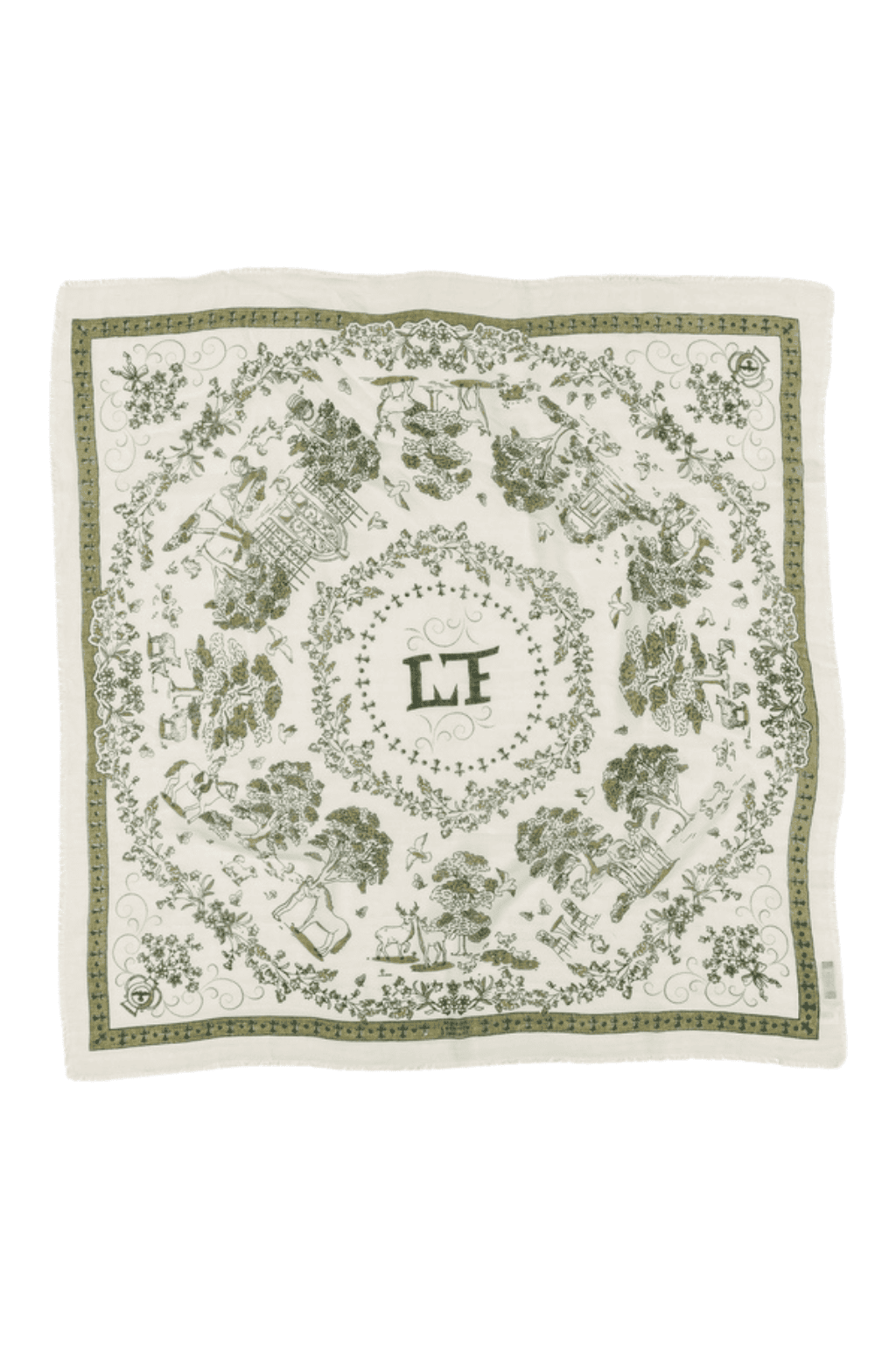 Toile de Jouy vert LS