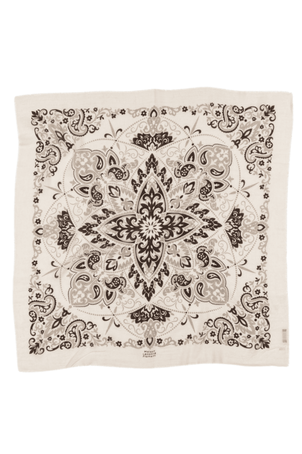 Bandana Ecru Gris Noir LC