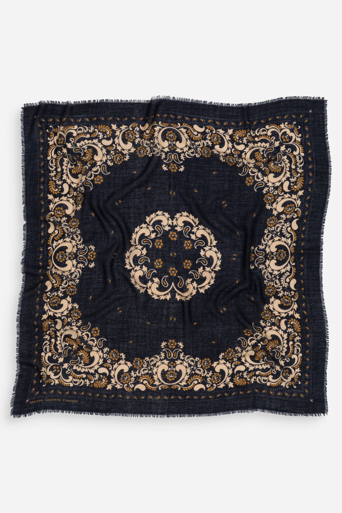 Bandana Flowers Navy WC