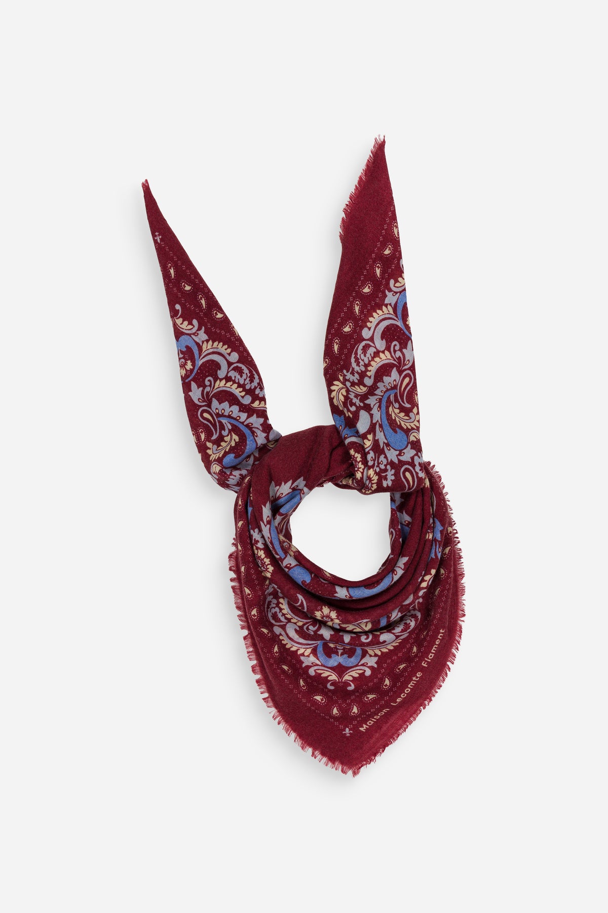 Bandana Flowers Burgundy WC