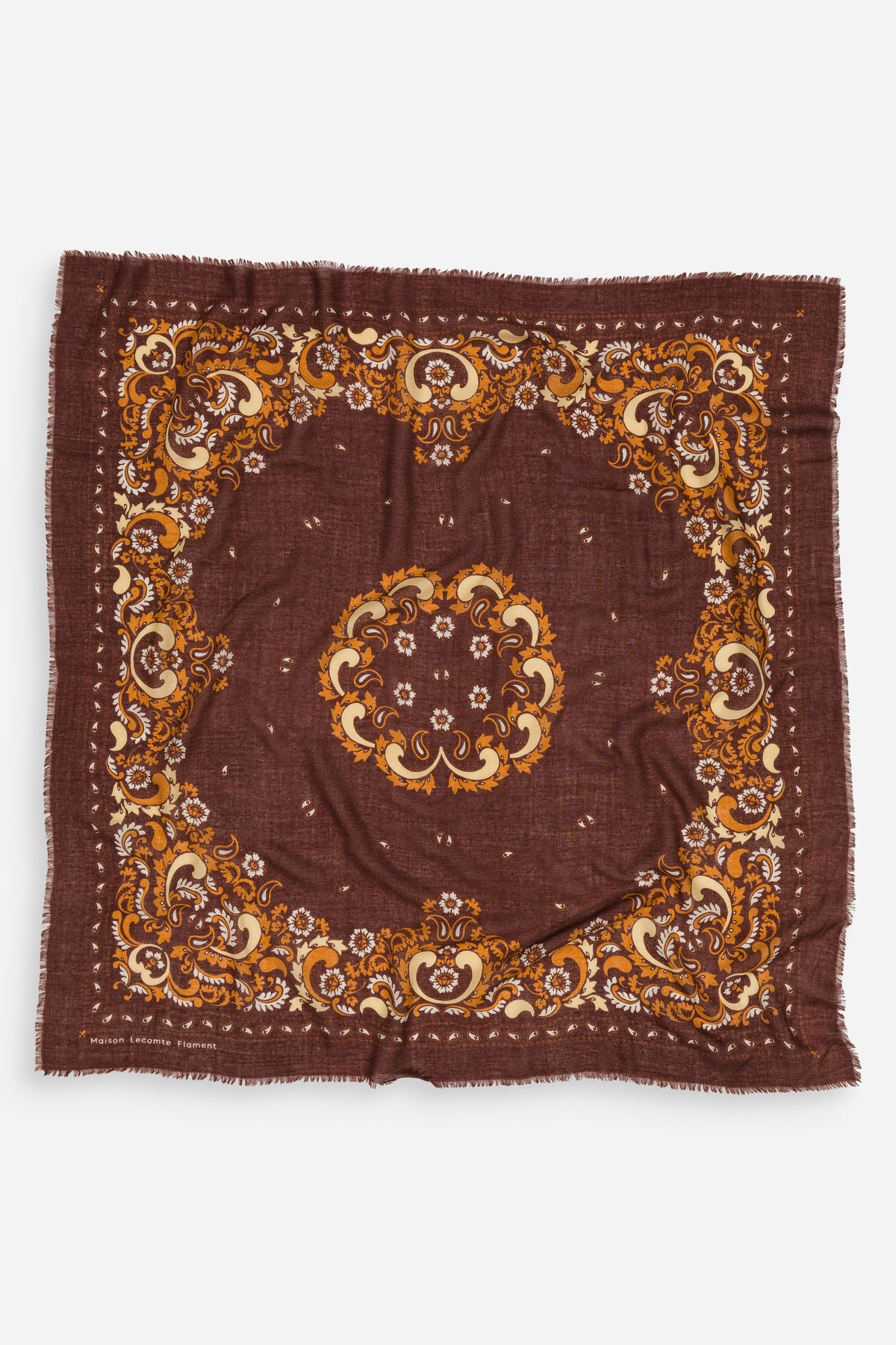 Bandana Flowers Chocolate WC