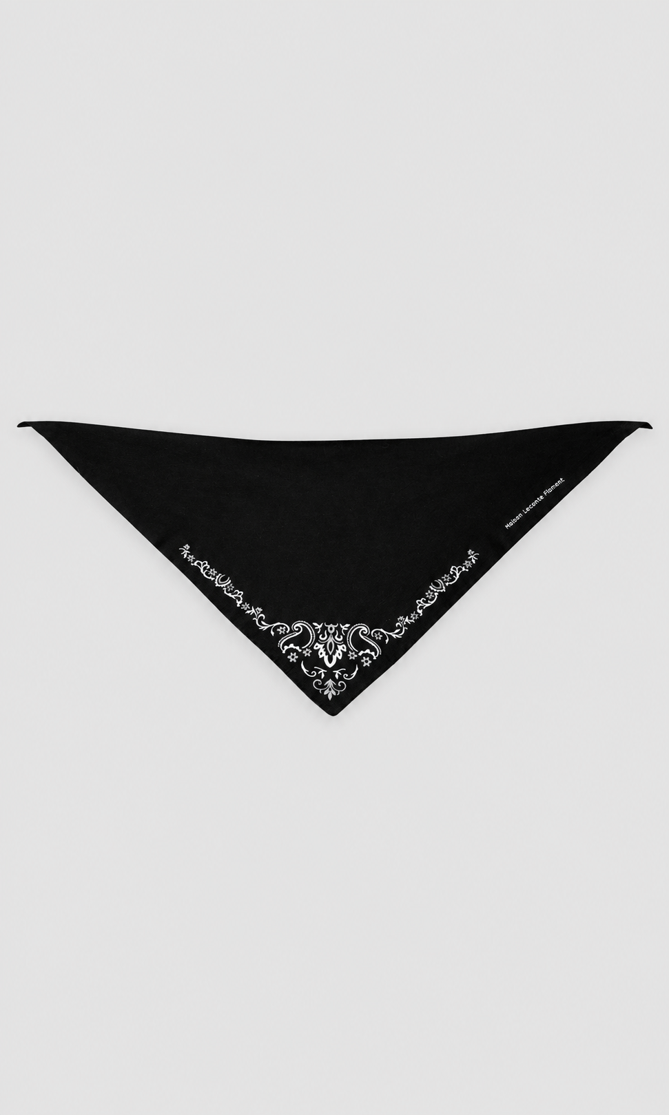 Triangle Mérinos Bandana Black
