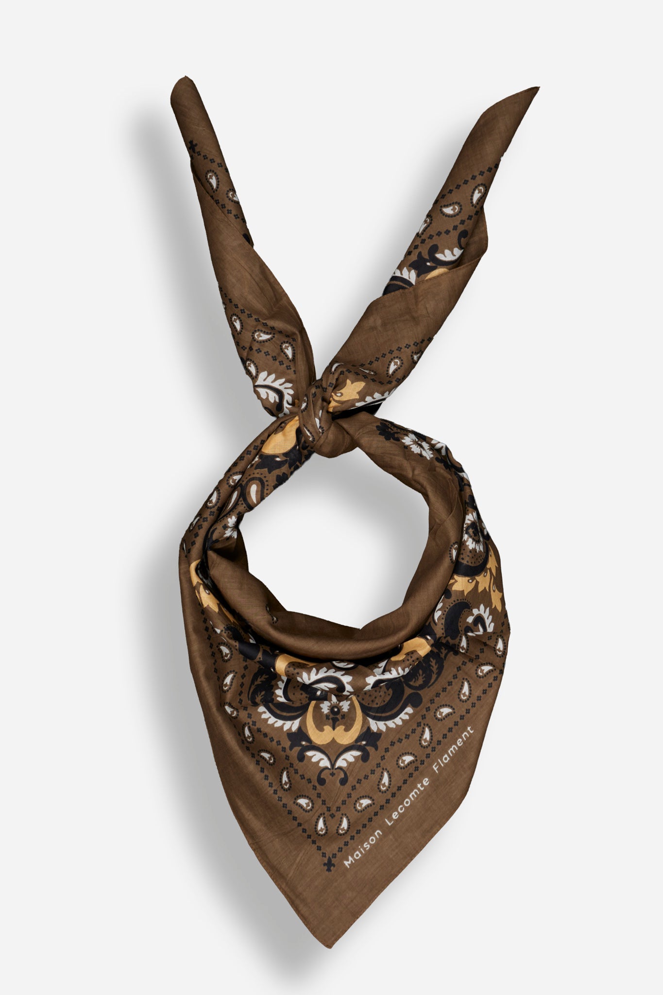Bandana Flowers Army coton