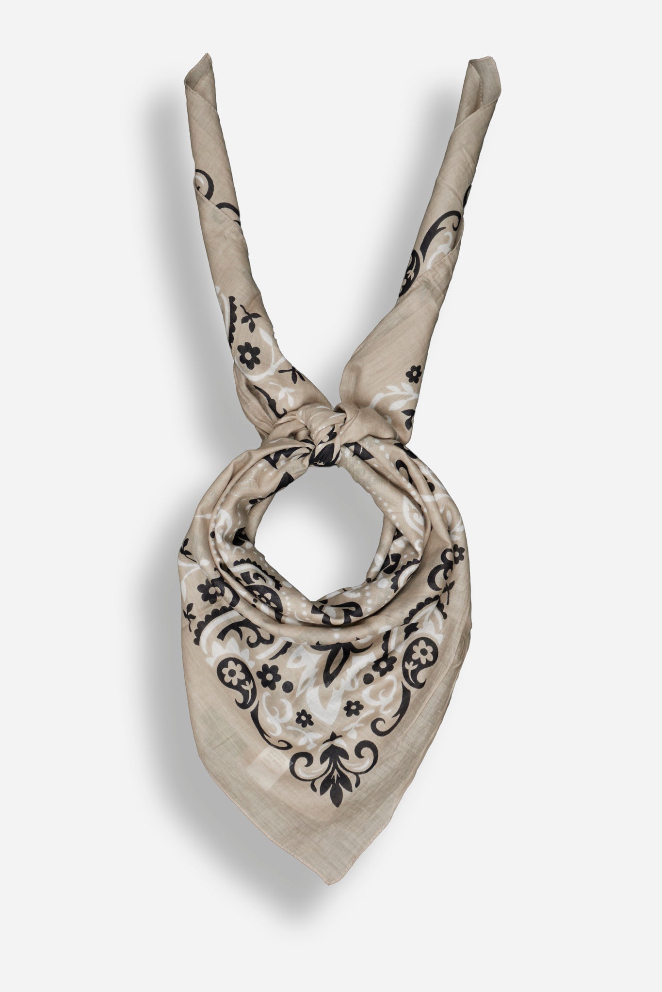 Bandana Taupe coton