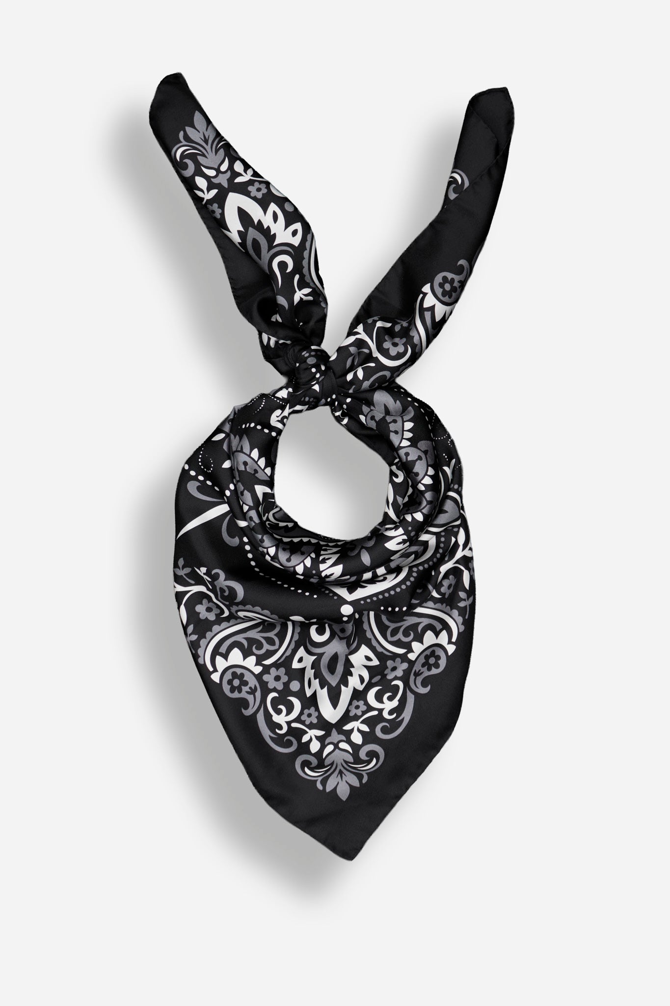 Bandana noir silk