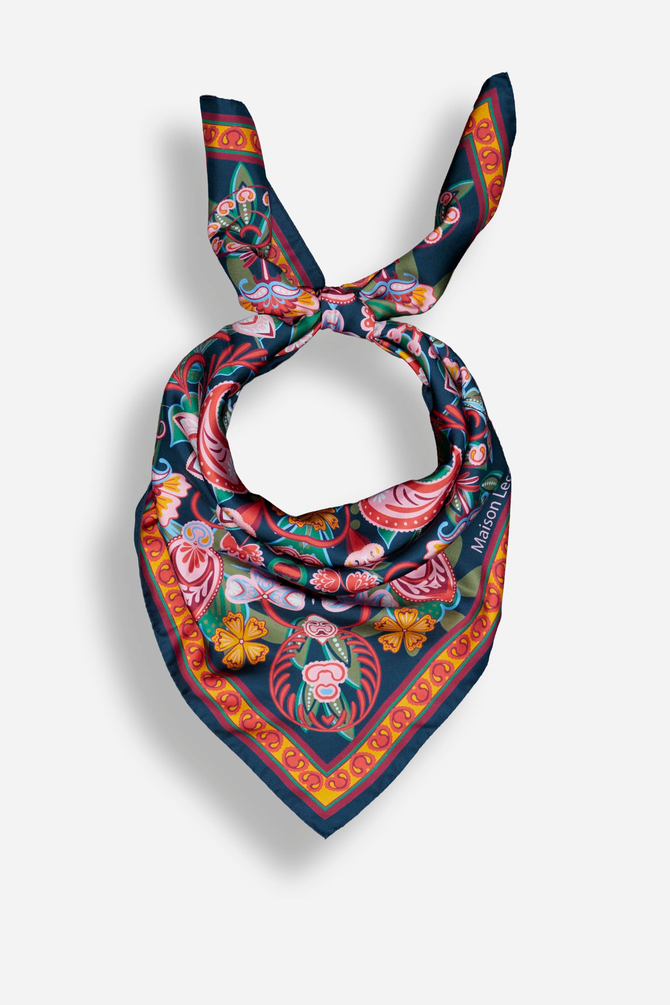 Foulard Volcanique Pink Silk