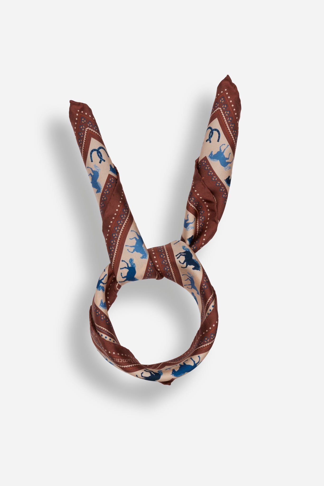 Small Equestrian Moka Silk