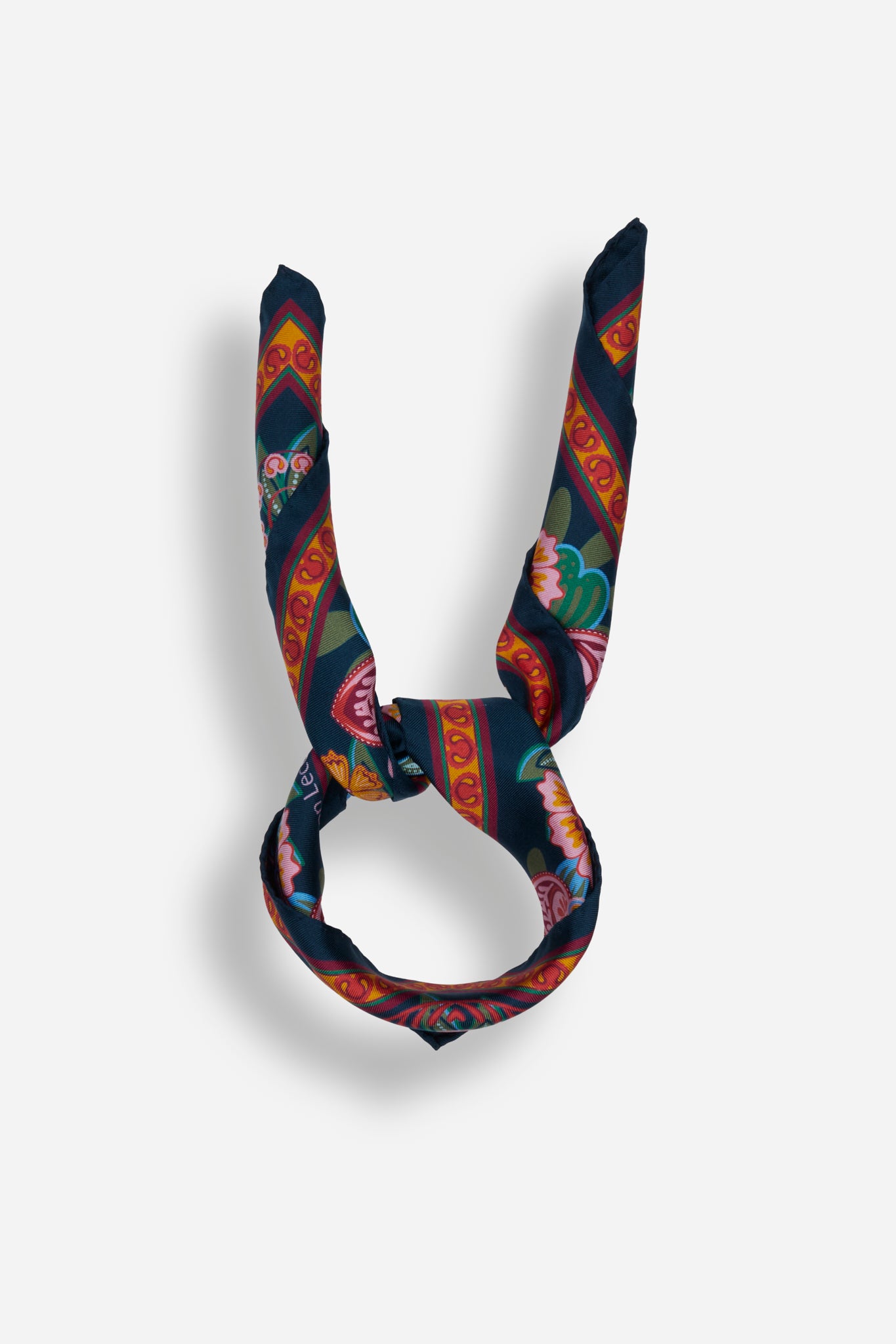 Small Scarf Volcanique Pink Silk