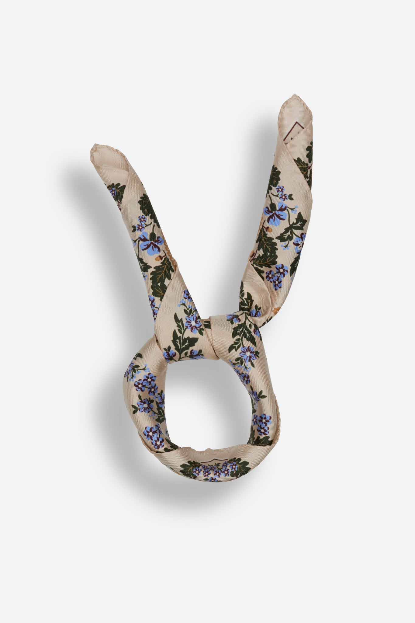 Small Scarf Retour de Forêt Pervenche Silk