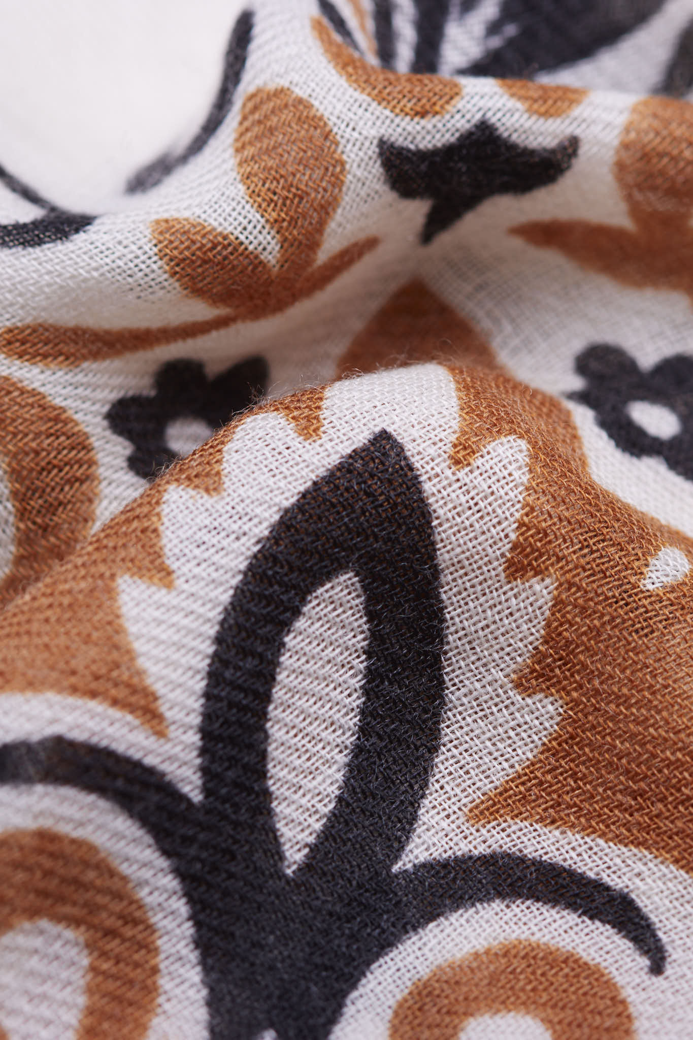 Foulard bandana lait et camel LS