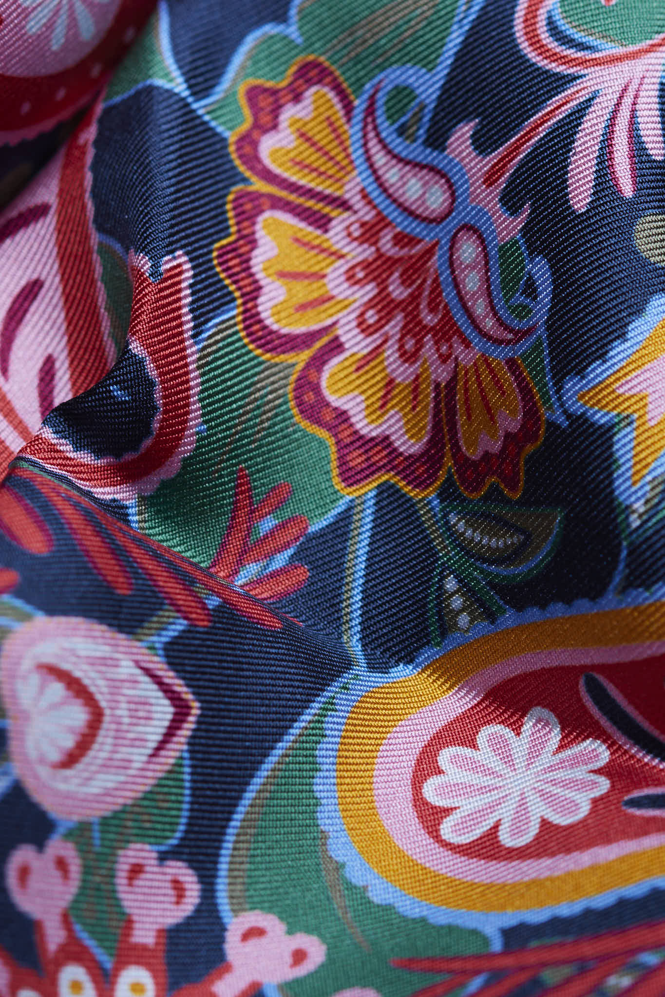 Foulard Volcanique Pink Silk