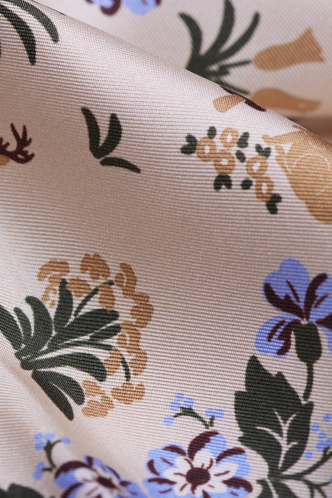 Small Scarf Retour de Forêt Pervenche Silk