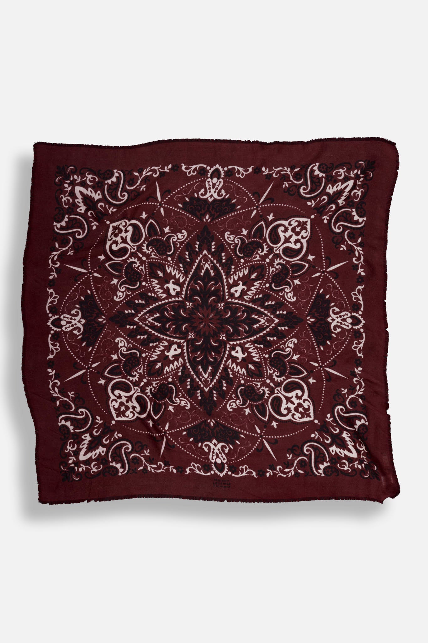 LS Burgundy bandana scarf