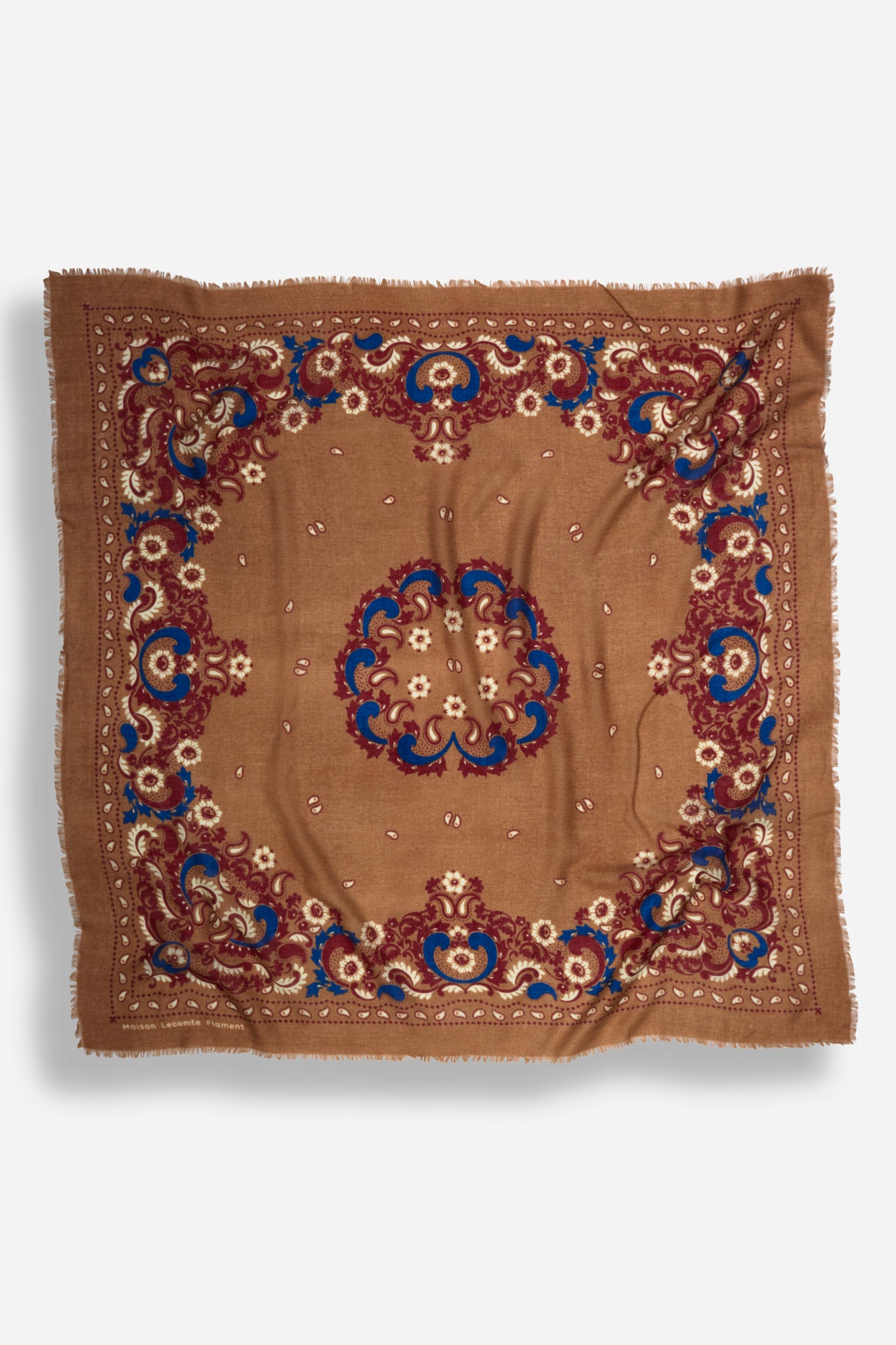 Bandana Flowers Camel WC