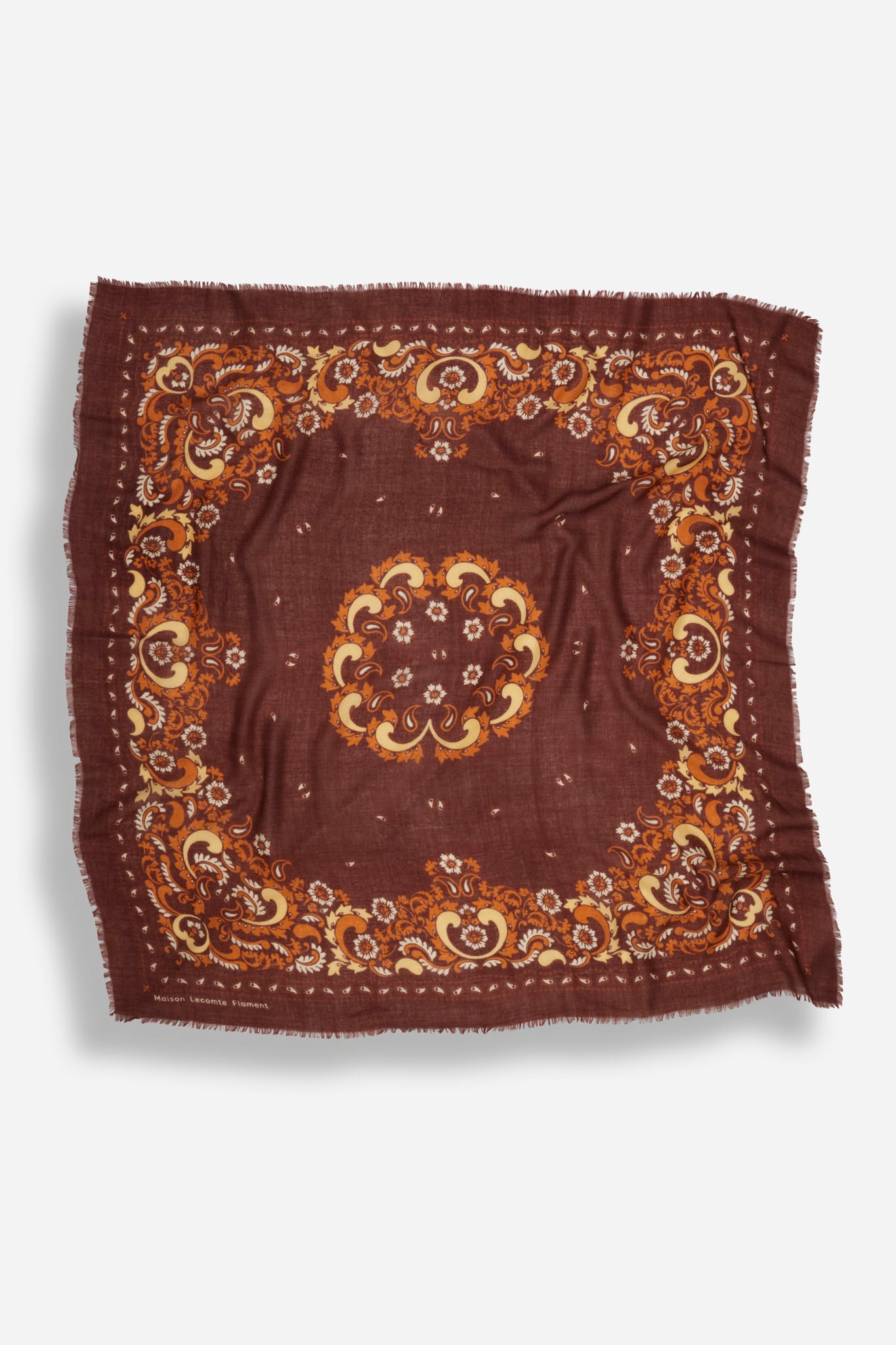 Bandana Flowers Chocolate WC