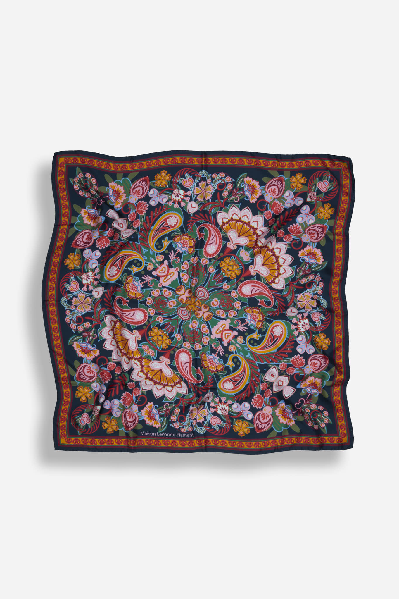Foulard Volcanique Pink Silk