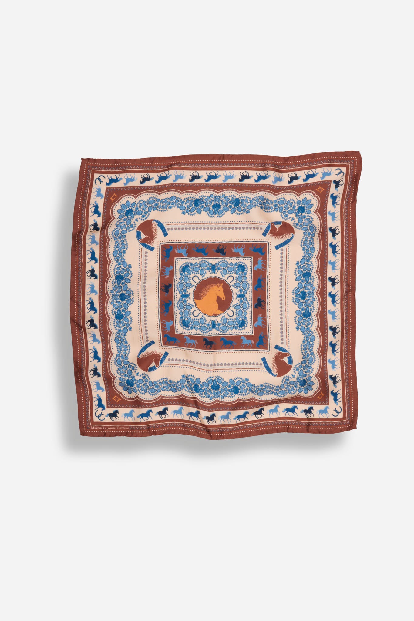 Small Equestrian Moka Silk
