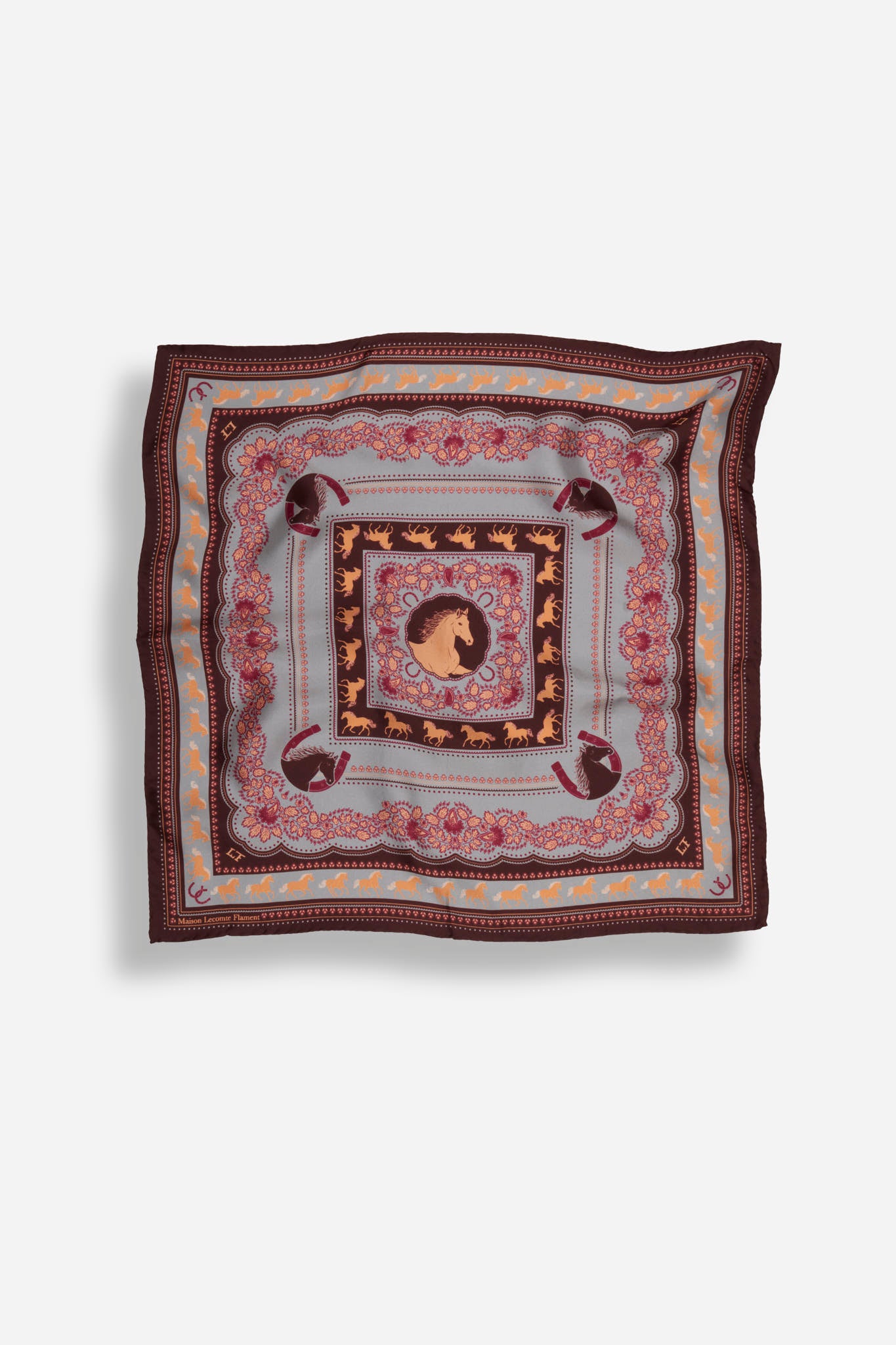 Small Equestrian Cabernet Silk