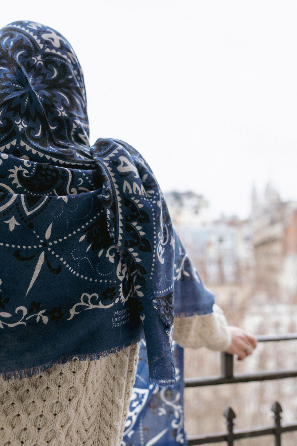 Foulard bandana écharpe navy cash