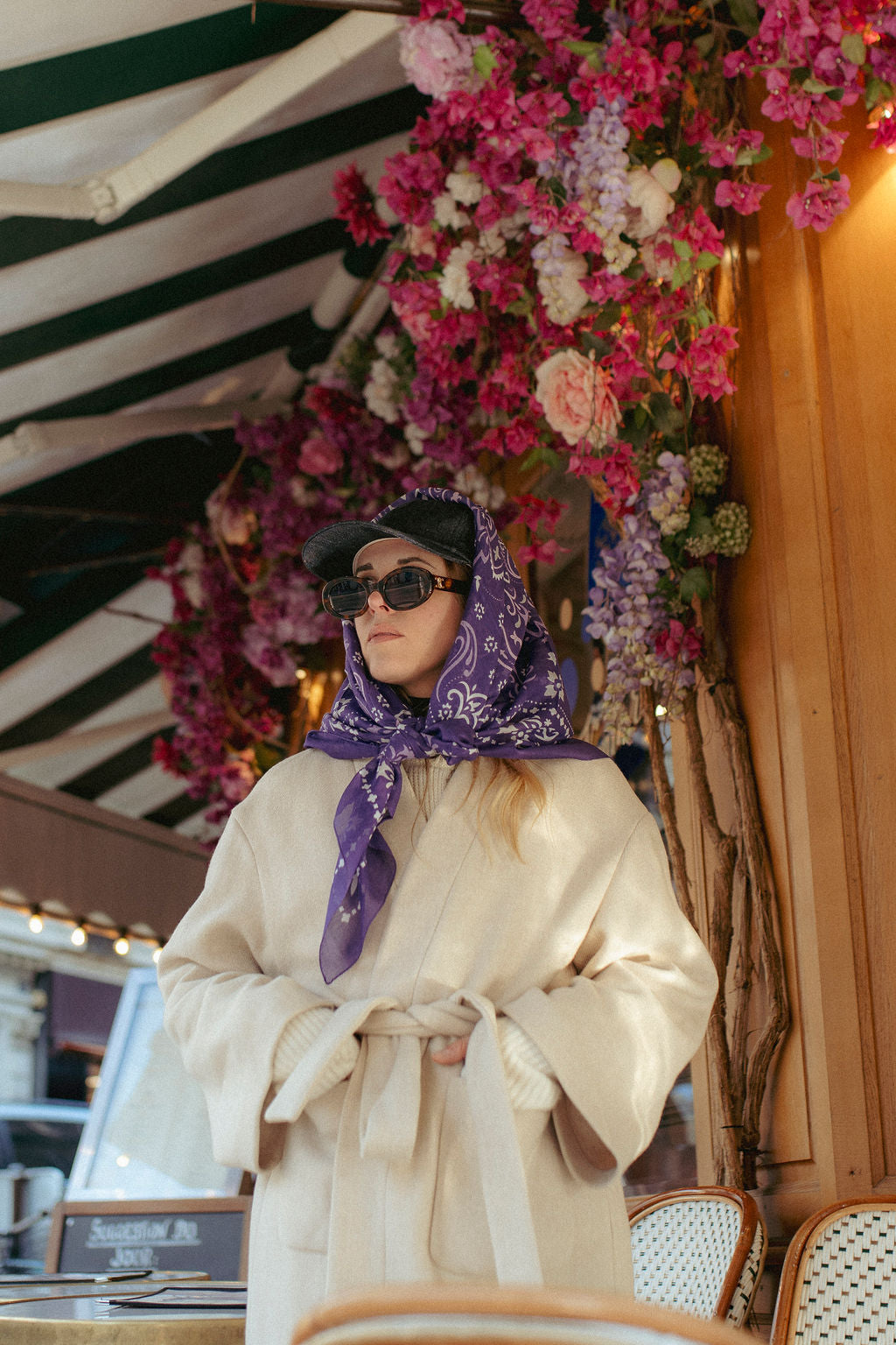 Large Foulard bandana Barcelona coton