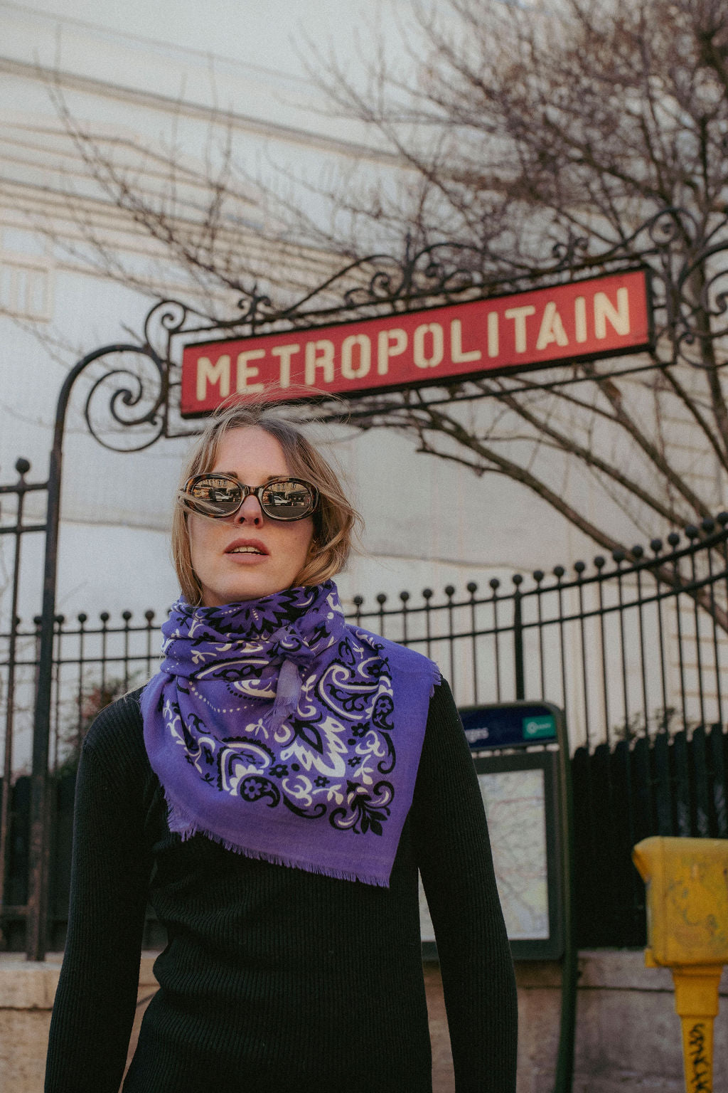 Foulard bandana Violet cash