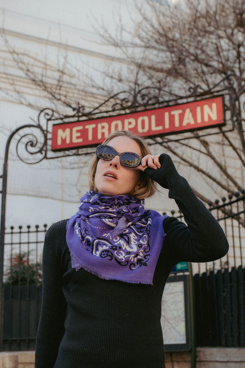 Foulard bandana Violet cash