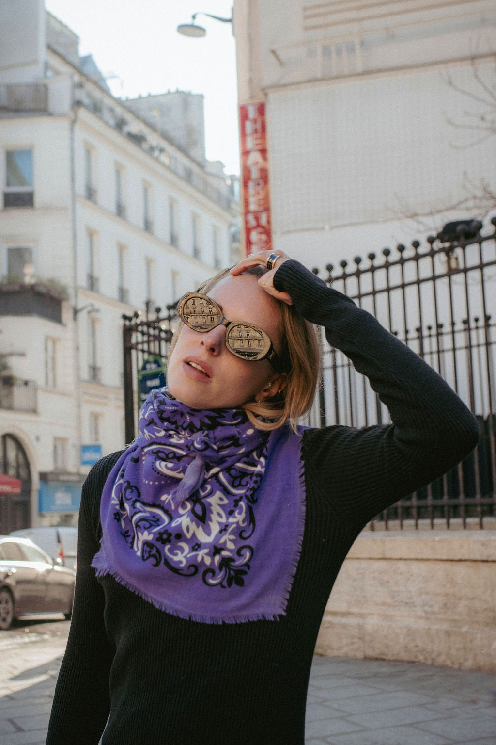 Foulard bandana Violet cash