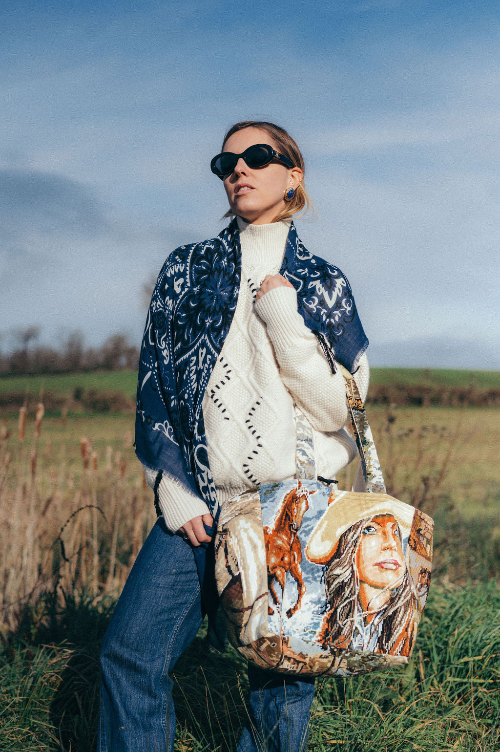 Foulard bandana Navy Cash