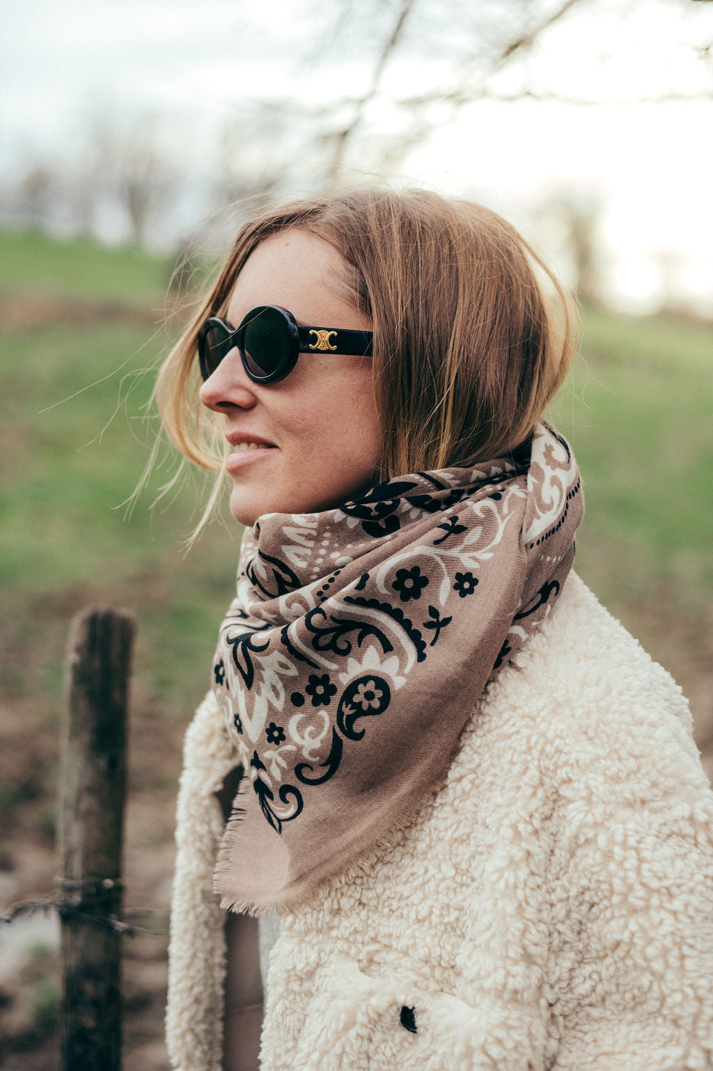 Bandana Black cash scarf