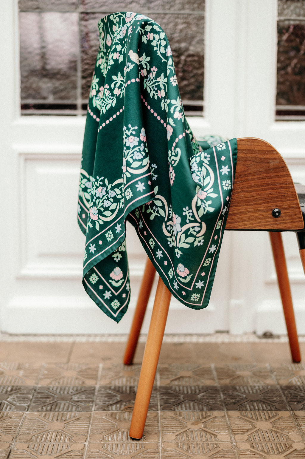 Secret garden vert silk