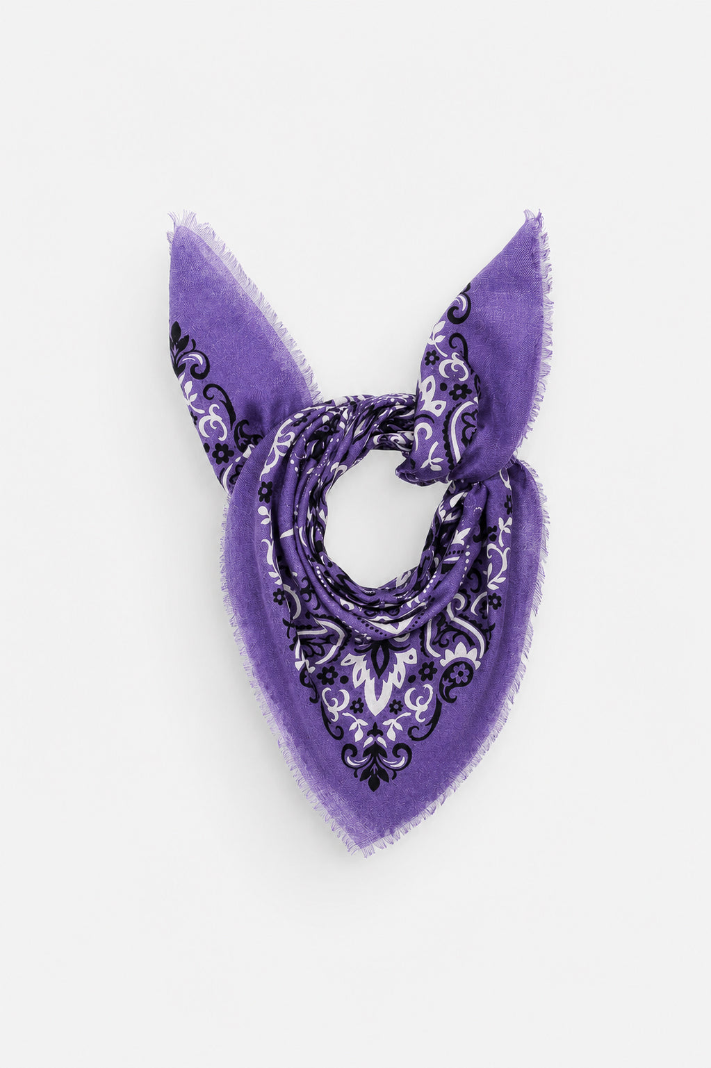 Bandana purple cash scarf