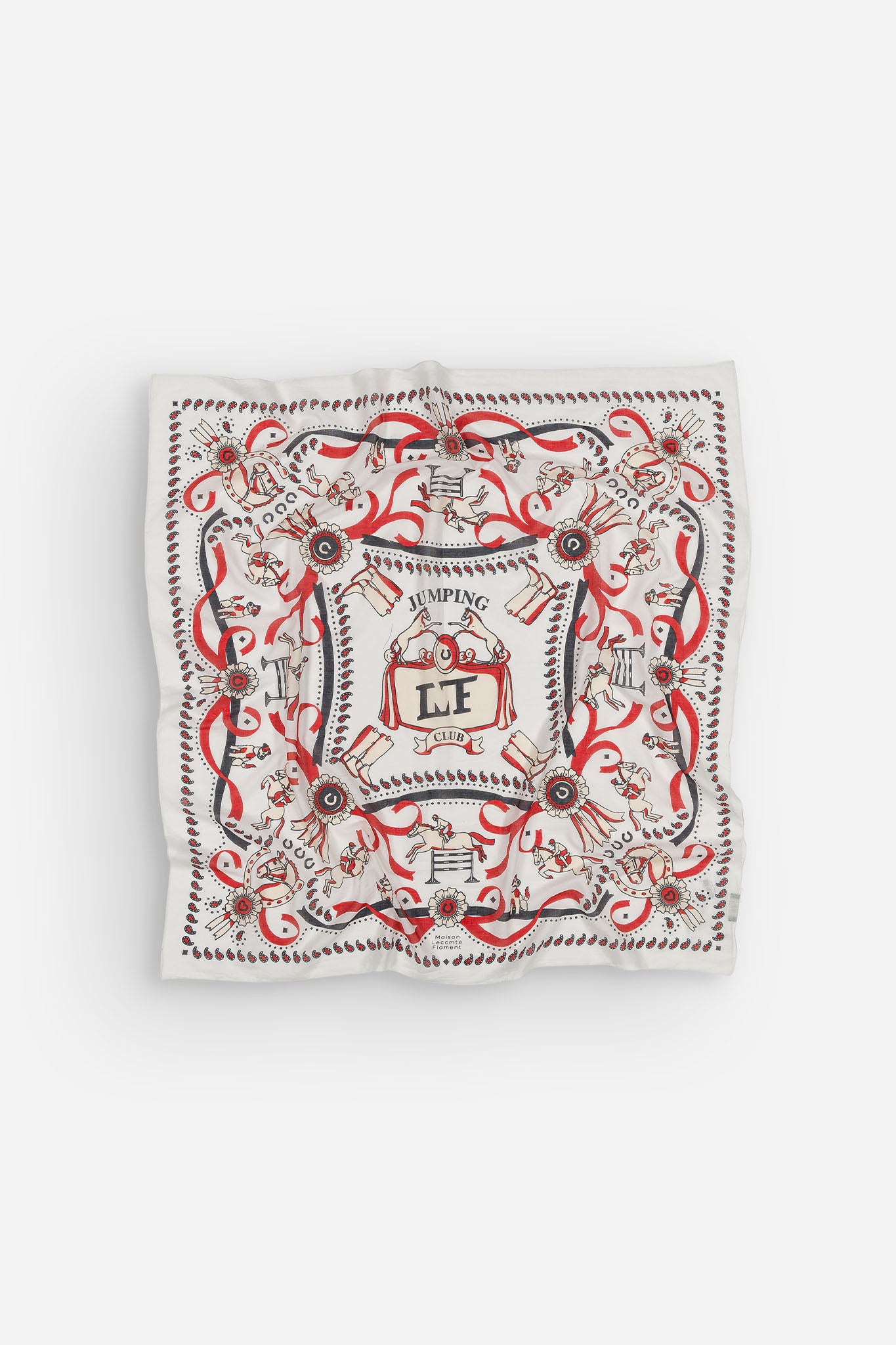 Large khaki cotton bandana scarf