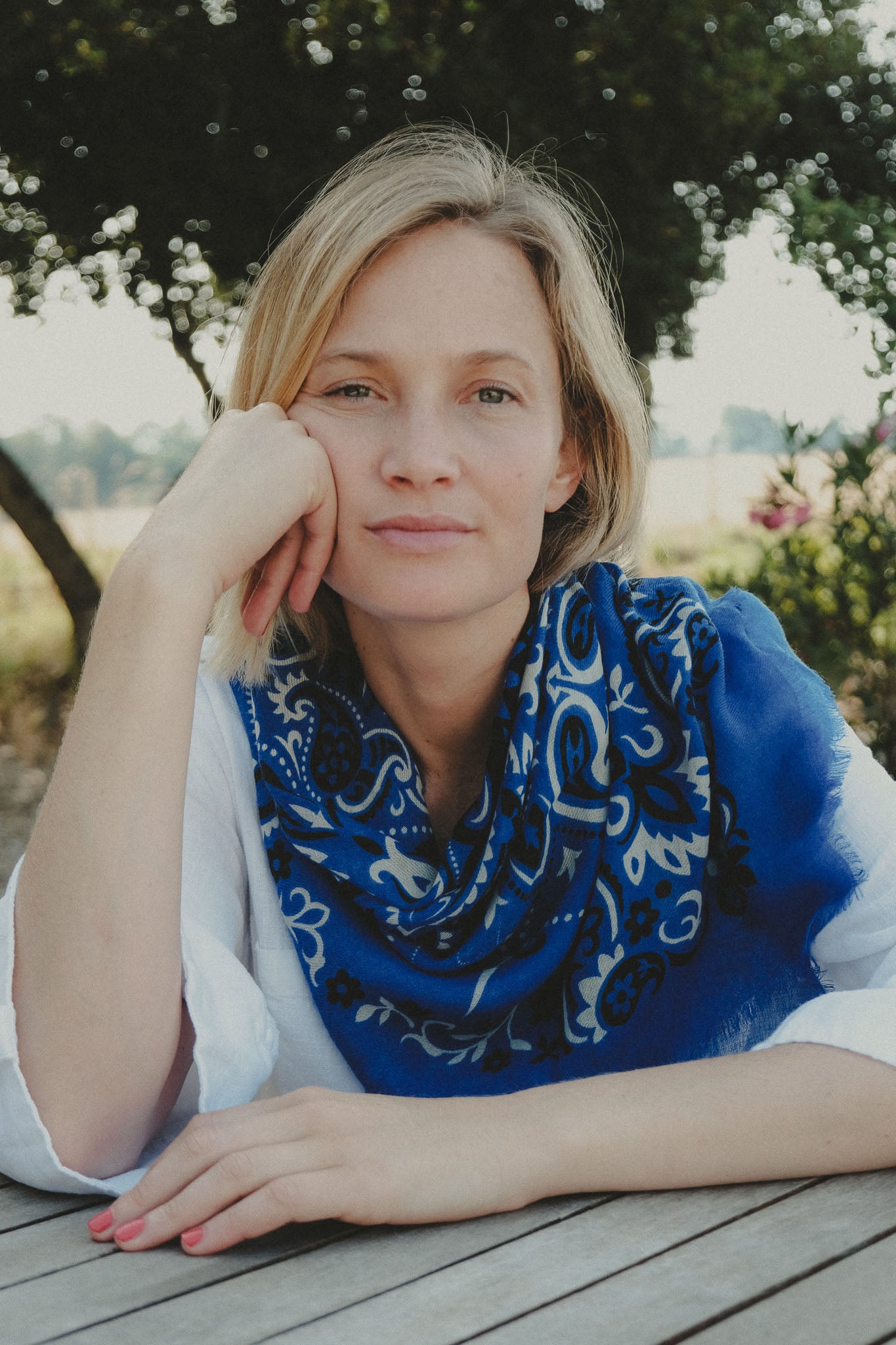 Blue Bandana Scarf WS