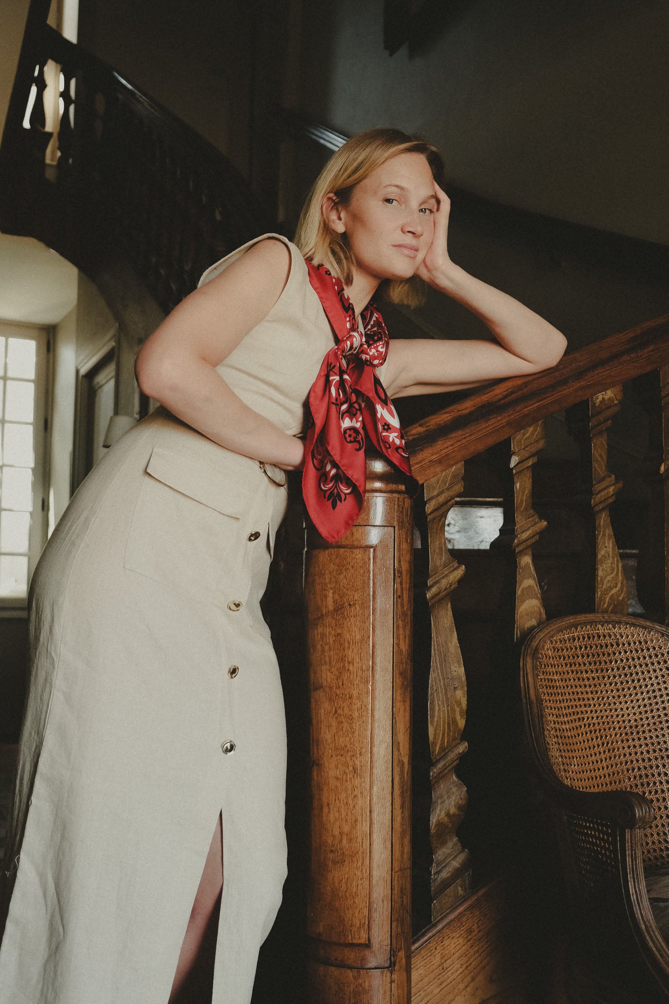 Foulard bandana Red Silk