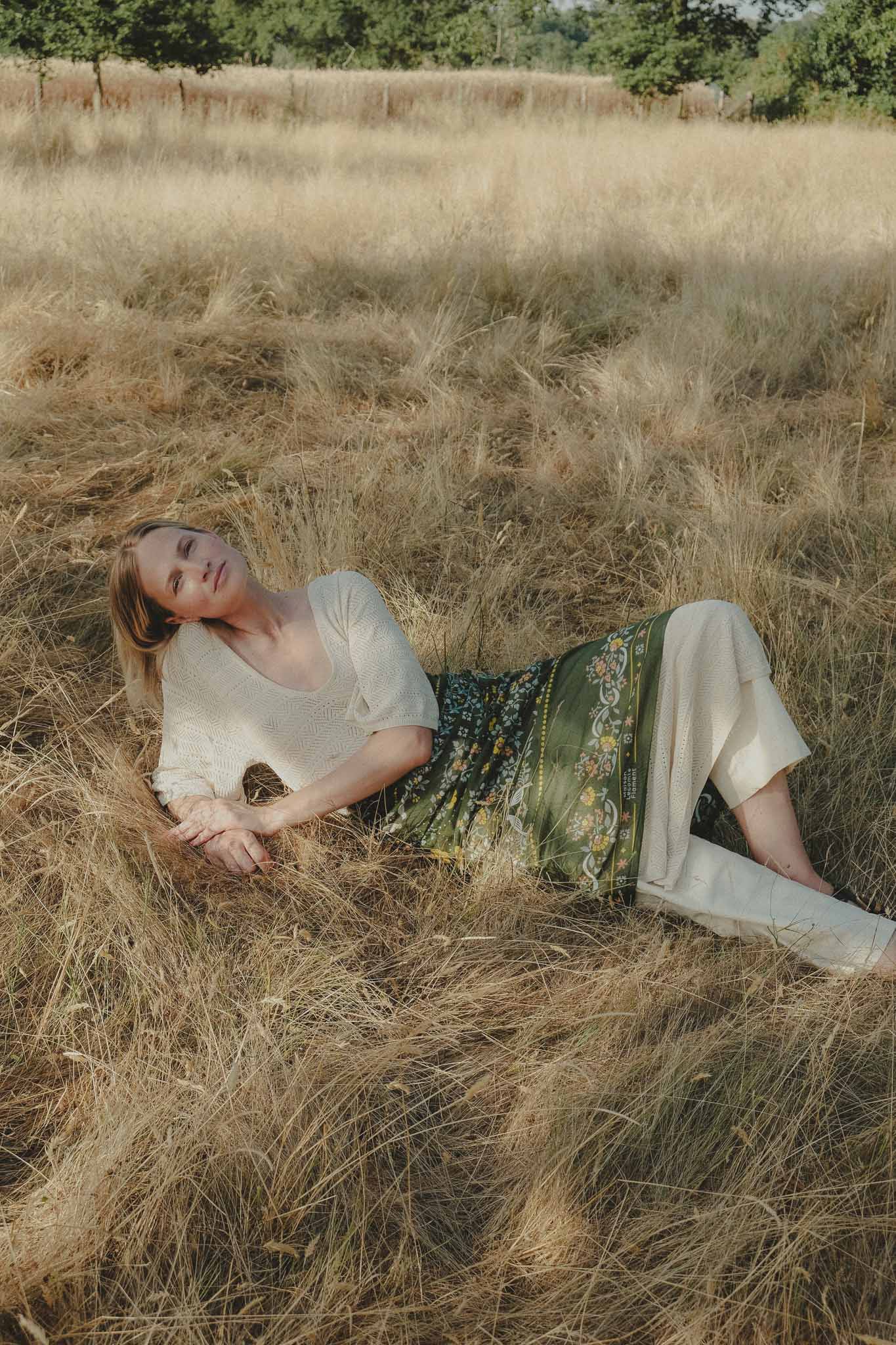 Paréo Secret Garden Green coton